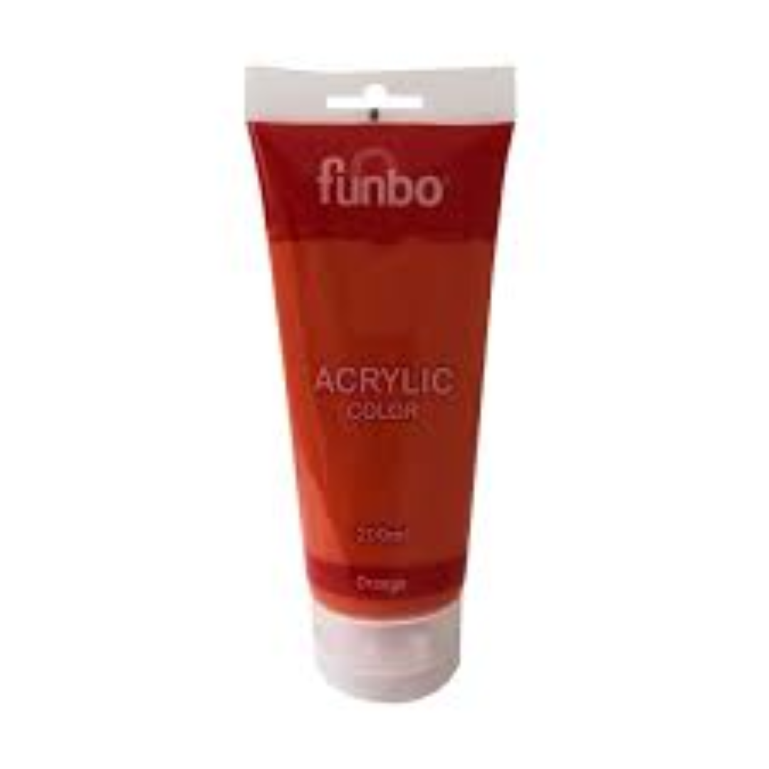 Funbo Acrylic TUBE 200ml 313 ORANGE FO-AC-200-313